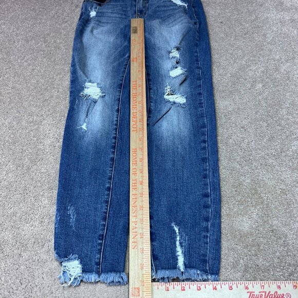 A2J Jeans Women’s Blue Skinny Pockets Distressed Size 7 - Picture 3 of 12